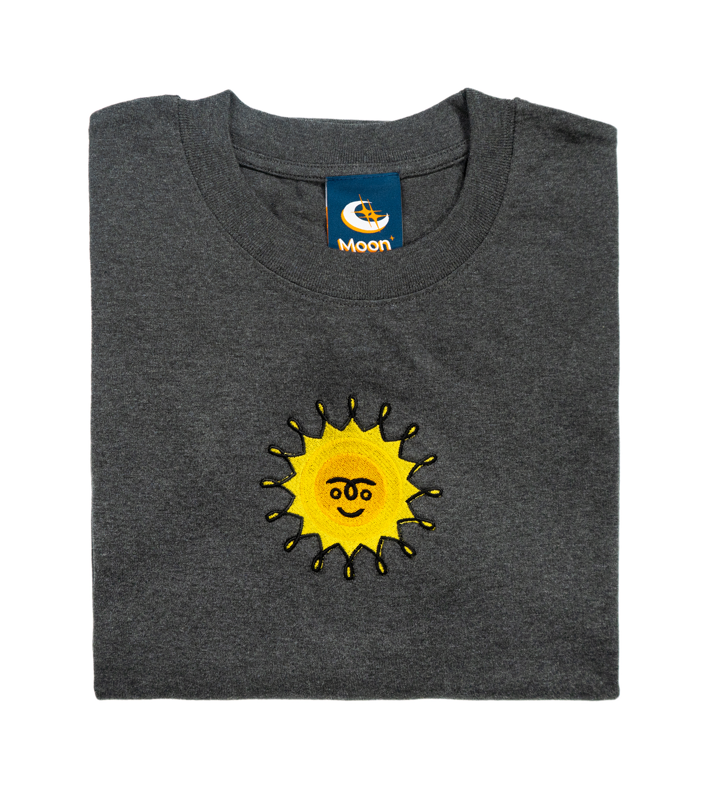Morning Sun Embroidered T-Shirt - Graphite