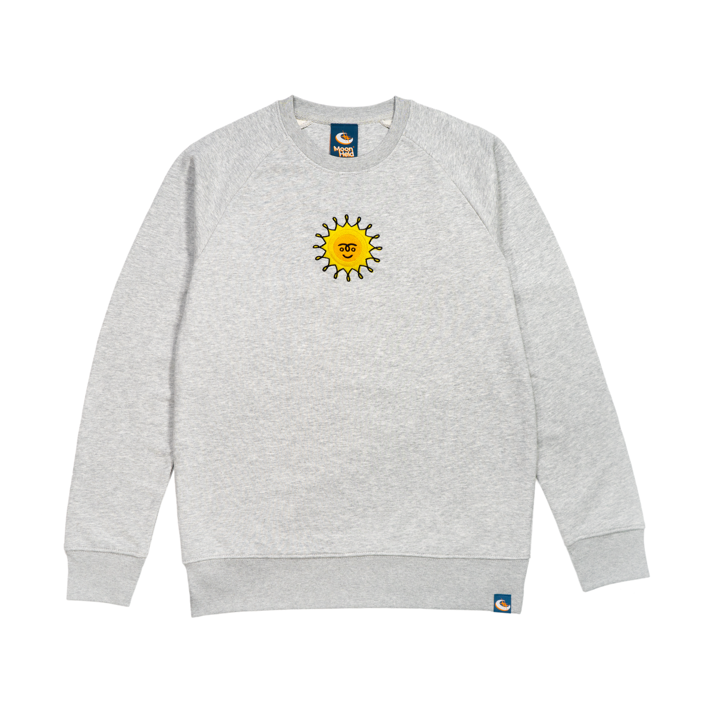 Morning Sun Embroidered Sweatshirt - Marl Grey