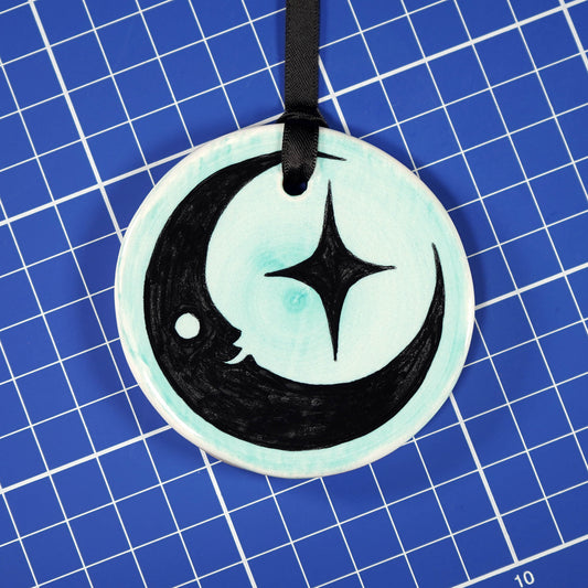 Moon Smile Inverted - Teal
